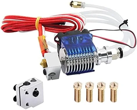 کیت اکسترودر V6 Hotend J-Head با نازل آلومینیومی 1.75 میلی متری 12 ولت 40 وات 1 متری قطعات پرینتر سه بعدی (به همراه کیت اکسترودر V6)