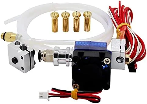 کیت اکسترودر V6 Hotend J-Head با نازل آلومینیومی 1.75 میلی متری 12 ولت 40 وات 1 متری قطعات پرینتر سه بعدی (به همراه کیت اکسترودر V6)