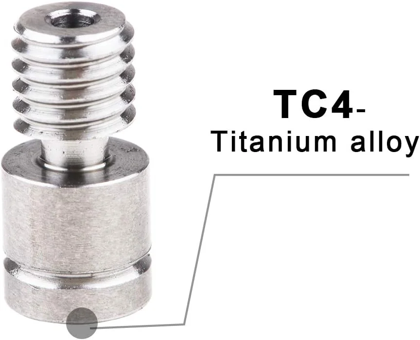 اتصال اکسترودر هات‌اند پرینتر سه بعدی مناسب برای CR10، گلوگاه حرارتی آلیاژ تیتانیوم با فاصله زیاد، مناسب برای Creality CR-10 Micro Swiss (نقره ای)