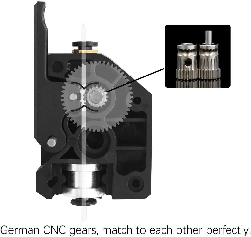 اکسترودر دوگانه ارتقا یافته Iverntech برای CR10، سری Ender 3، Anycubic Mega S، Tevo Tornado، Wanhao D9، Anet A8 E10 و پرینتر سه بعدی Prusa I3 DIY