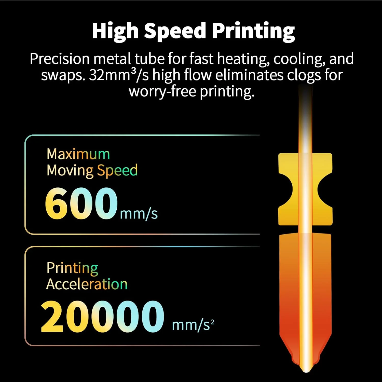 دو عدد نازل یکپارچه 0.4 میلی‌متری AD5X برای فلش‌فروج ادونچر 5X، نازل هات‌اند اکسترودر با رهاسازی سریع برای لوازم جانبی اکسترودر فلش‌فروج AD5X