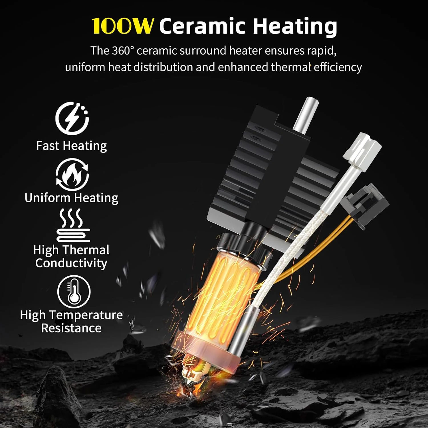 کیت هاتاند سرامیکی K2 Plus به همراه 2 عدد نازل فولادی سختکاری شده 0.4 میلیمتری، هاتاند اکسترودر تعویض سریع یکپارچه با جریان بالا برای قطعات اکسترودر پرینتر سه بعدی Creality K2 Plus کیت هاتاند سرامیکی K2 Plus به همراه 2 عدد نازل فولادی سختکاری شده 0.4 میلیمتری، هاتاند اکسترودر تعویض سریع یکپارچه با جریان بالا برای قطعات اکسترودر پرینتر سه بعدی Creality K2 Plus