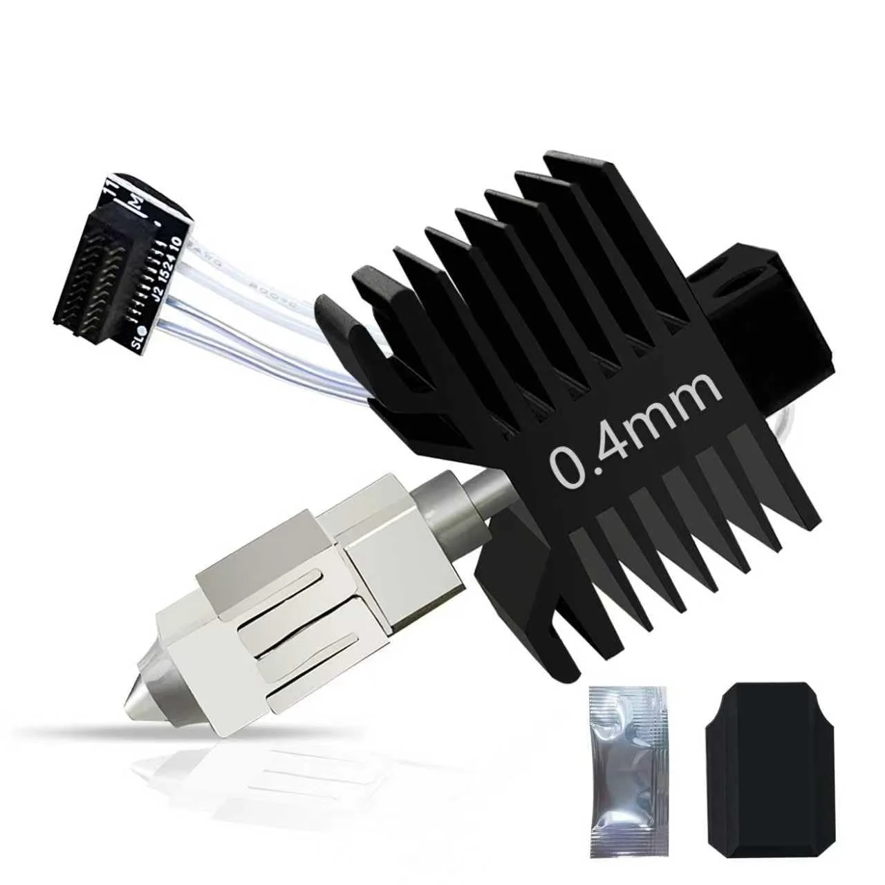 هات‌اند 0.4 میلی‌متری ارتقا یافته P1S/P1P، مجموعه کامل هد چاپ، نازل فولادی سخت‌کاری شده، اکسترودر، کارتریج بخاری سرامیکی، میله، ترمیستور، جایگزینی برای سری Bambu Lab P1S P1P