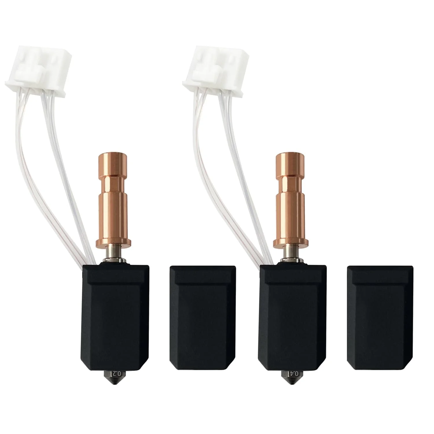 هات‌اند سرامیکی 0.2 و 0.4 میلی‌متری برای Kobra S1، کیت اکسترودر هد چاپ استیل ضد زنگ، نازل سخت‌کاری شده، ترمیستور 200K به همراه 2 عدد روکش سیلیکونی اضافی برای Anycubic Kobra S1 (بسته 2 عددی)