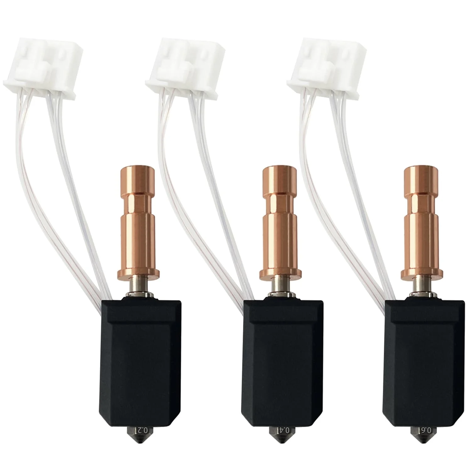 هات‌اند سرامیکی 0.2MM 0.4MM 0.6MM برای Kobra S1 Combo، کیت اکسترودر هد چاپ استیل ضد زنگ، بلوک حرارتی نازل سخت شده، ترمیستور میله حرارتی 200K برای Anycubic Kobra S1 (بسته 3 عددی)