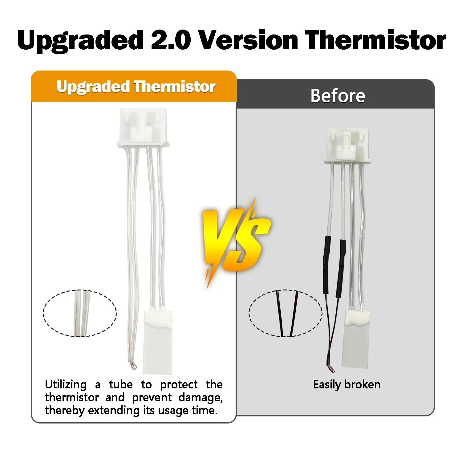 هات‌اند سرامیکی 0.2MM 0.4MM 0.6MM برای Kobra S1 Combo، کیت اکسترودر هد چاپ استیل ضد زنگ، بلوک حرارتی نازل سخت شده، ترمیستور میله حرارتی 200K برای Anycubic Kobra S1 (بسته 3 عددی)