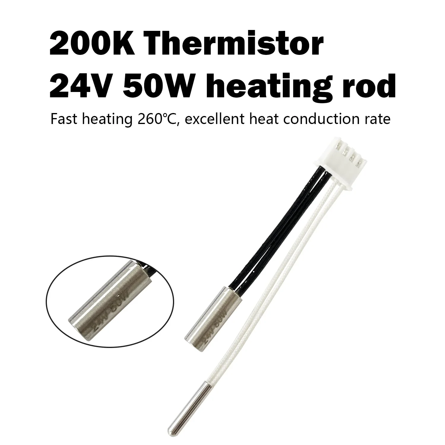 کارتریج گرمکن 24 ولت 50 وات ترمیستور 200K برای کبرا S1 کمبو، لوله گرمایش سنسور دمای بالا، اکسترودر هات اند، لوازم جانبی جایگزین پرینتر سه بعدی (1 عدد) کارتریج گرمکن 24 ولت 50 وات ترمیستور 200K برای کبرا S1 کمبو، لوله گرمایش سنسور دمای بالا، اکسترودر هات اند، لوازم جانبی جایگزین پرینتر سه بعدی (1 عدد)