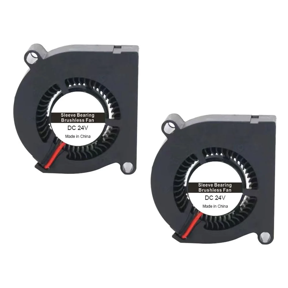 فن دمنده DC 24V 5020 فن خنک کننده اکسترودر هات اند هیت سینک برای لوازم جانبی پرینتر سه بعدی Anycubic Kobra 3 Combo/Kobra 2 Neo/Kobra 2 Pro/Kobra 2 Plus/Kobra 2 Max/Kobra 2 (بسته 2 عددی)
