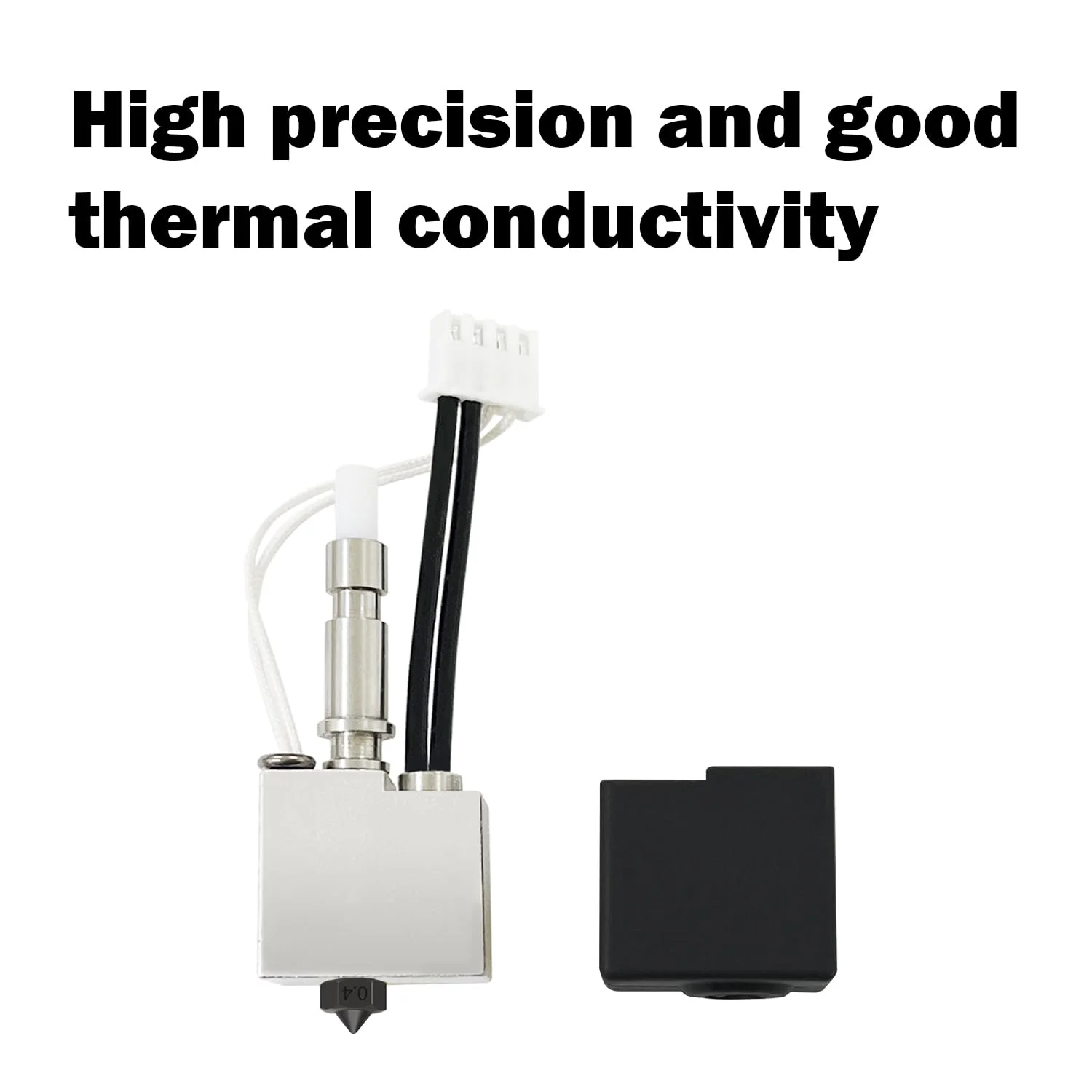 دو عدد کیت هات‌اند پرینتر سه بعدی Kobra S1/Kobra S1 Combo - اکسترودر هات‌اند/هد چاپ مونتاژ شده با نازل فولادی سخت شده 0.4 میلی‌متری و 0.6 میلی‌متری، نازل‌های جایگزین 0.2/0.8 میلی‌متری، ترمیستور 200K