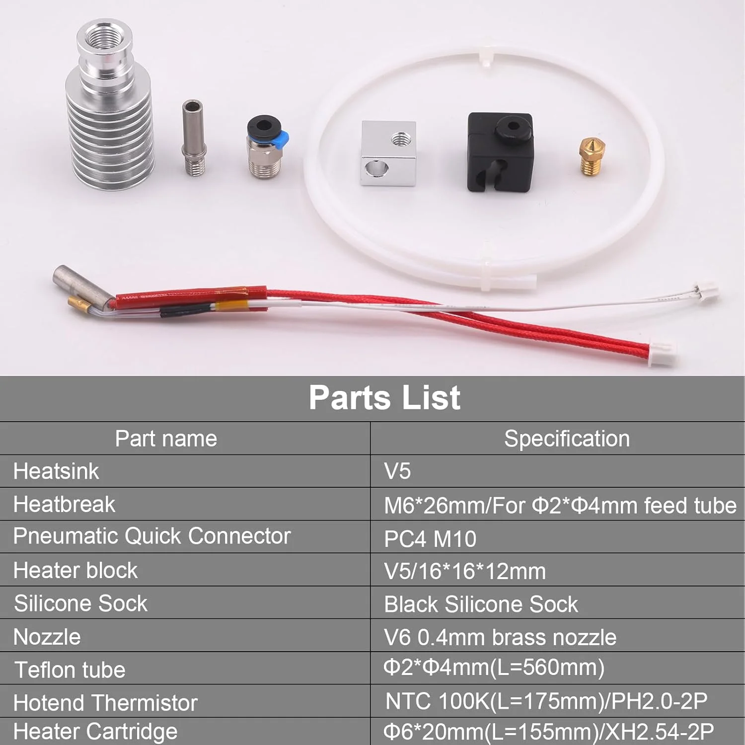 ارتقاء مگا هات اند، V5 J-Head I3 مگا هد چاپگر 12V 40W سازگار برای ANYCUBIC I3 مگا هات اند، I3 مگا X هات اند، مگا S هات اند، ANYCUBIC مگا پرو پرینتر سه بعدی هات اند