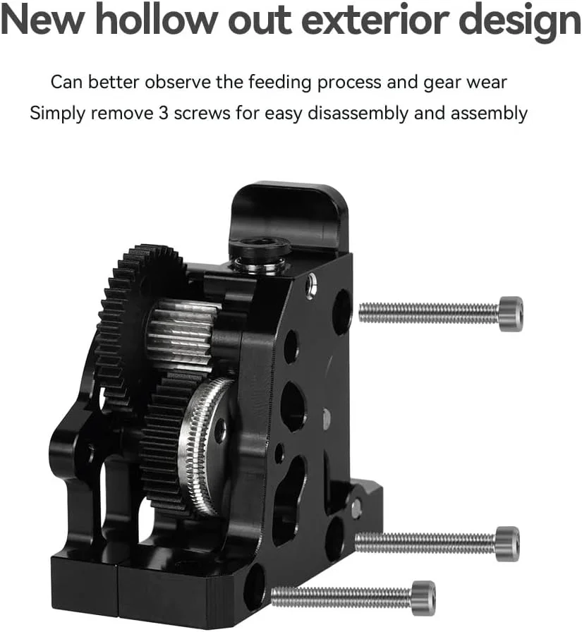 اکسترودر HGX-Lite، اکسترودر HGX-LITE با موتور پله ای گرد 36 میلی متری پرسرعت سازگار با پرینترهای Ender-3/Ender-3 V2/CR-10/ VORO مناسب برای فیلامنت های 1.75 میلی متری