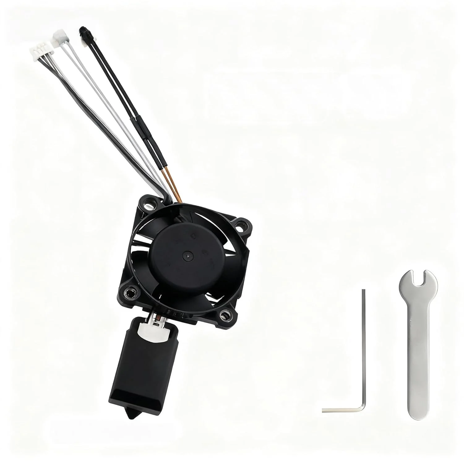 کیت کامل هات‌اند برای Bambu Lab X1 و X1C - تمام فلزی، دمای بالا، مجموعه کامل هات‌اند فولادی سخت شده با فن، ترمیستور، بخاری سرامیکی، نازل 0.4 میلی‌متری، جایگزینی بلوک گرمایش اکسترودر