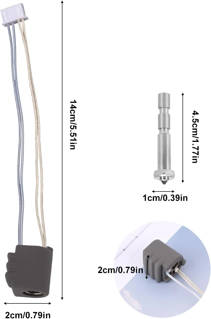 نازل فولادی سخت کاری شده 0.4 میلی متری، نازل های لوله گلو با جریان بالا و تعویض سریع، کیت اکسترودر هد چاپگر سازگار با پرینتر سه بعدی Anycubic Kobra 3 Max Combo