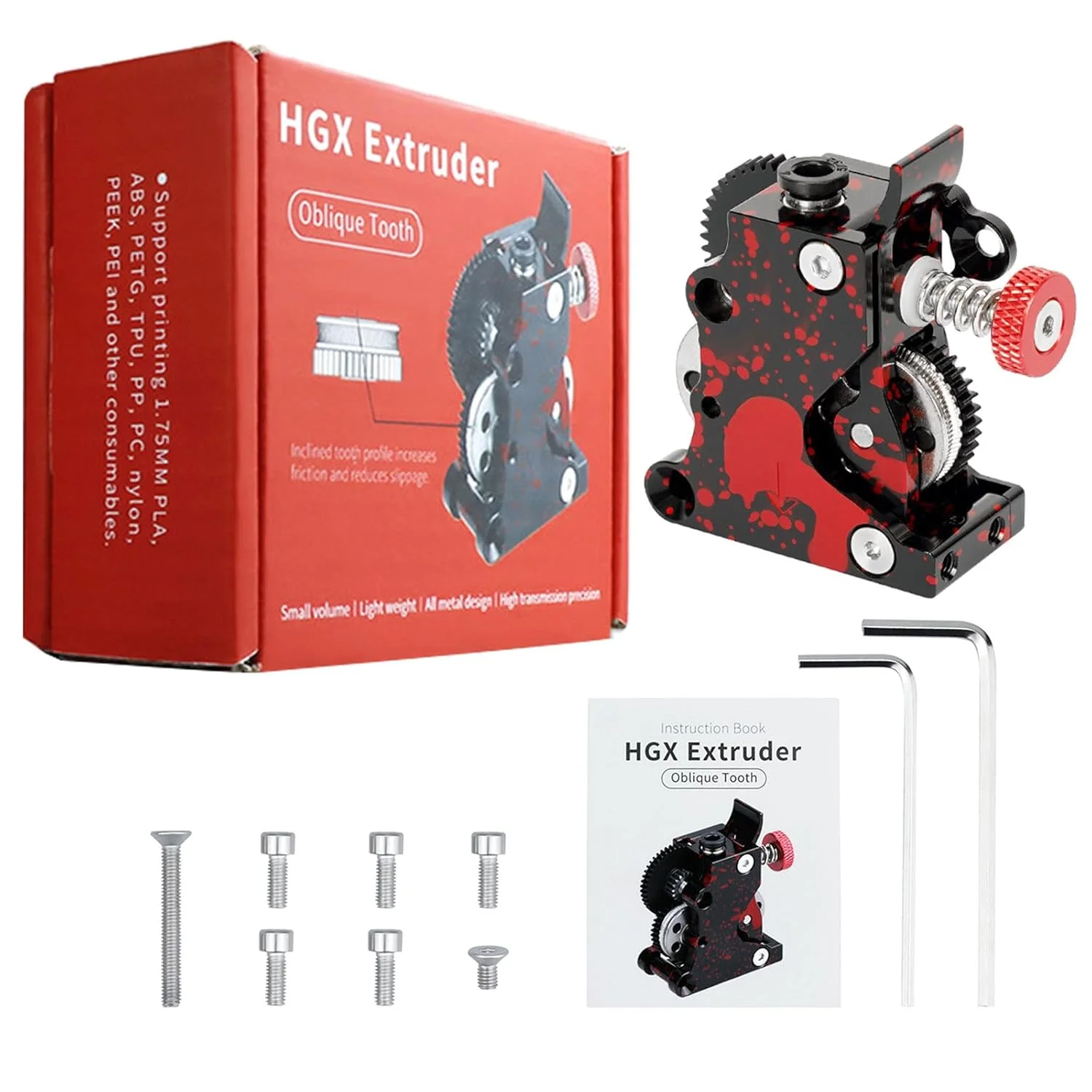 اکسترودر دنده کاهنده LITE فولاد سخت شده برای لوازم جانبی پرینتر CR10/CR10S قطعه آلومینیومی فلزی اکستروژن با راندمان بالا