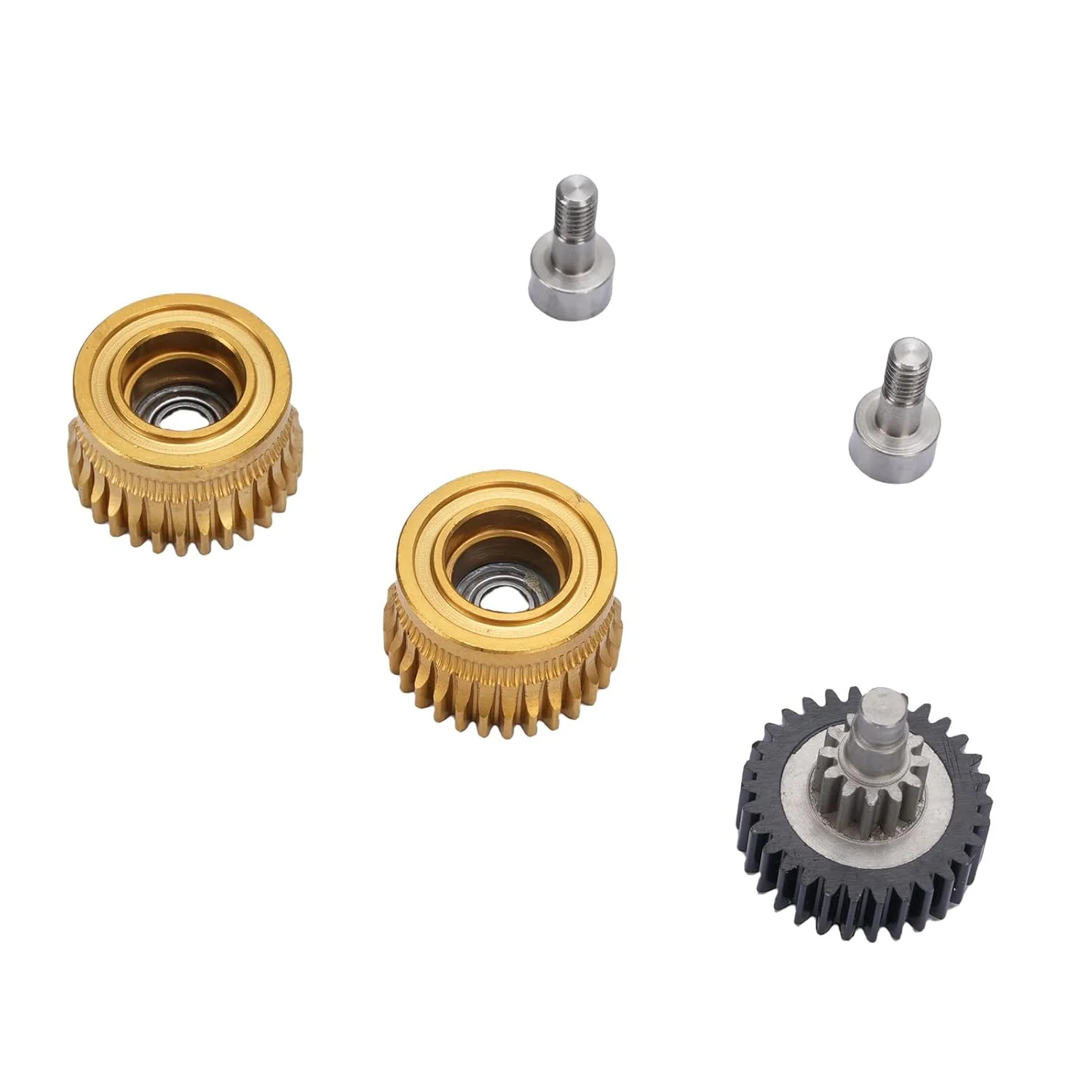 ست چرخ دنده اکسترودر با روکش فولاد سخت DLC، کیت چرخ دنده ارتقا یافته پرینتر سه بعدی K1 Maximum با چرخ دنده های بلبرینگ دوبل برای Ender 3 V3 و Ender 3 V3 Plus