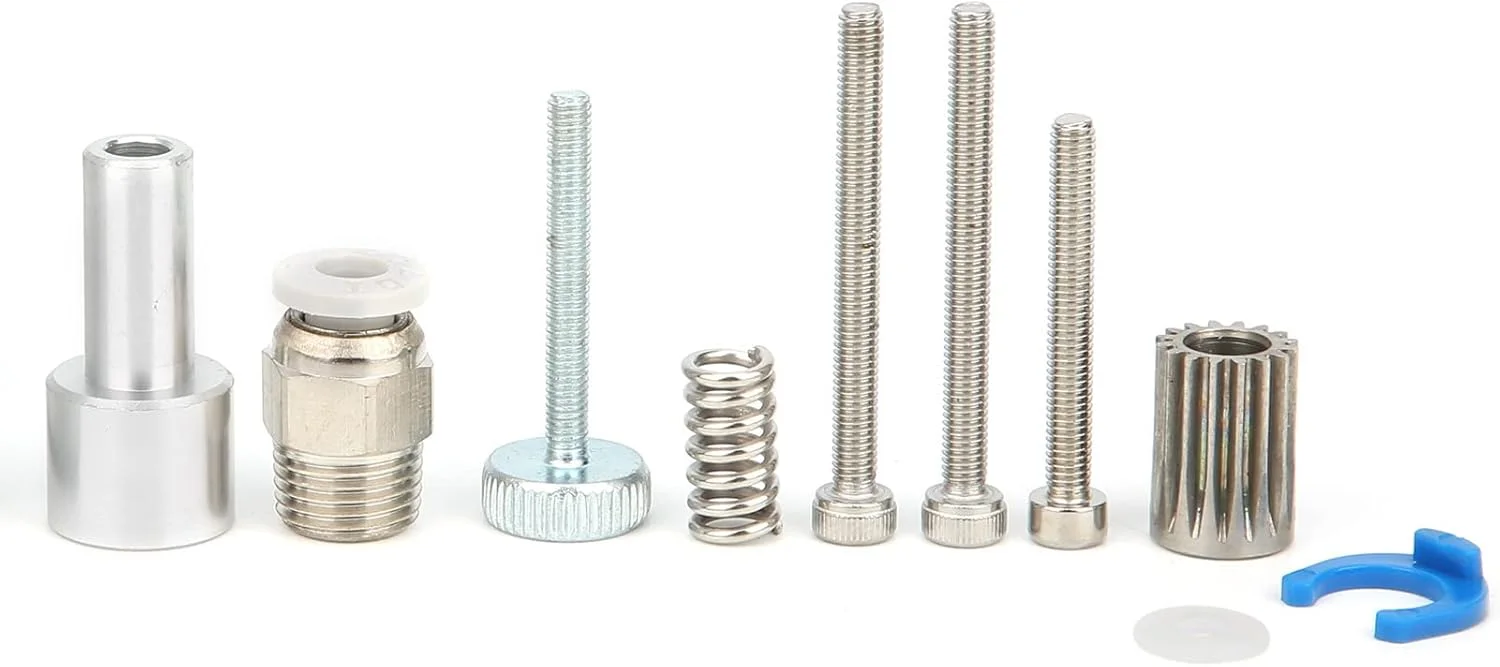 اکسترودر دنده ای GOWENIC بدنه تمام فلزی 1.75 میلی متری برای پرینتر سه بعدی (نقره ای) مونتاژ آسان (دست راست)