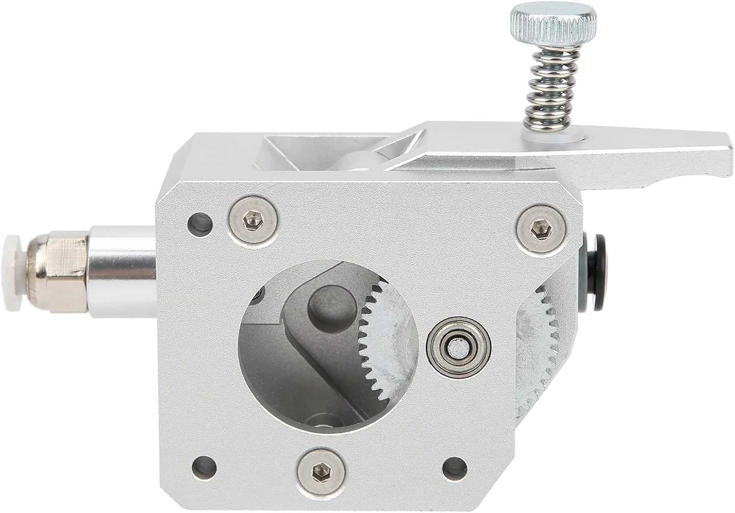 اکسترودر دنده ای GOWENIC بدنه تمام فلزی 1.75 میلی متری برای پرینتر سه بعدی (نقره ای) مونتاژ آسان (دست راست)