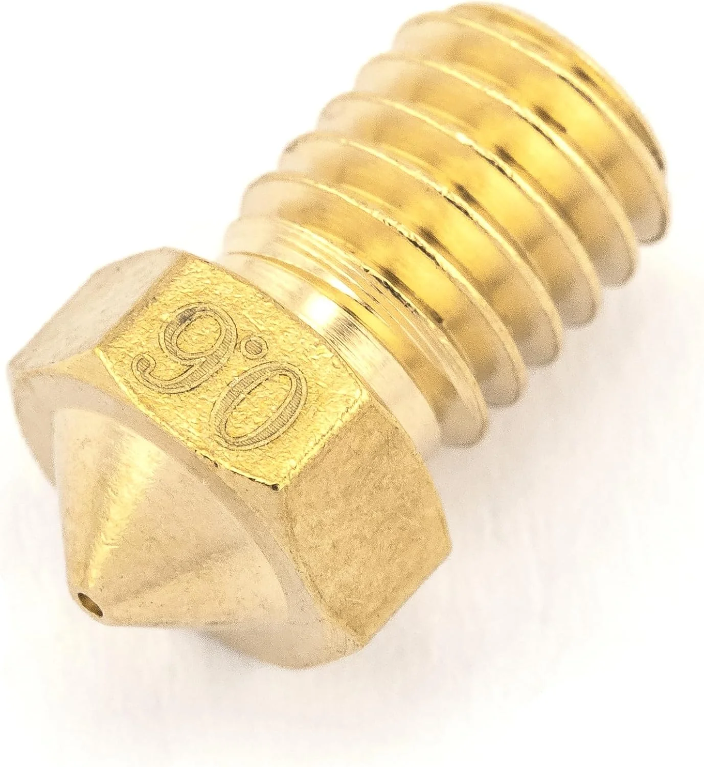 نازل پرینتر سه بعدی برنجی 0.6 میلی متری V6 - سازگار با فیلامنت 1.75 میلی متری و رزوه M6 (6 میلی متری) - قطعه یدکی اکسترودر هات اند E3D مقاوم در برابر خوردگی، ضد زنگ و نچسب