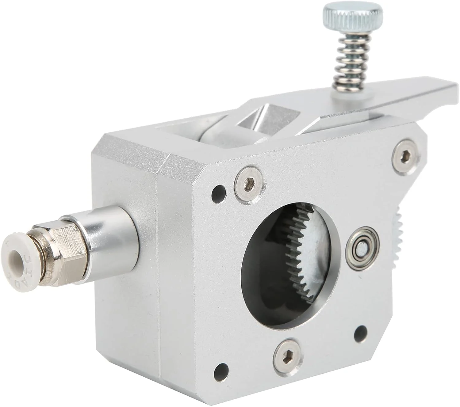 اکسترودر دنده ای GOWENIC بدنه تمام فلزی 1.75 میلی متری برای پرینتر سه بعدی (نقره ای) مونتاژ آسان (دست راست)