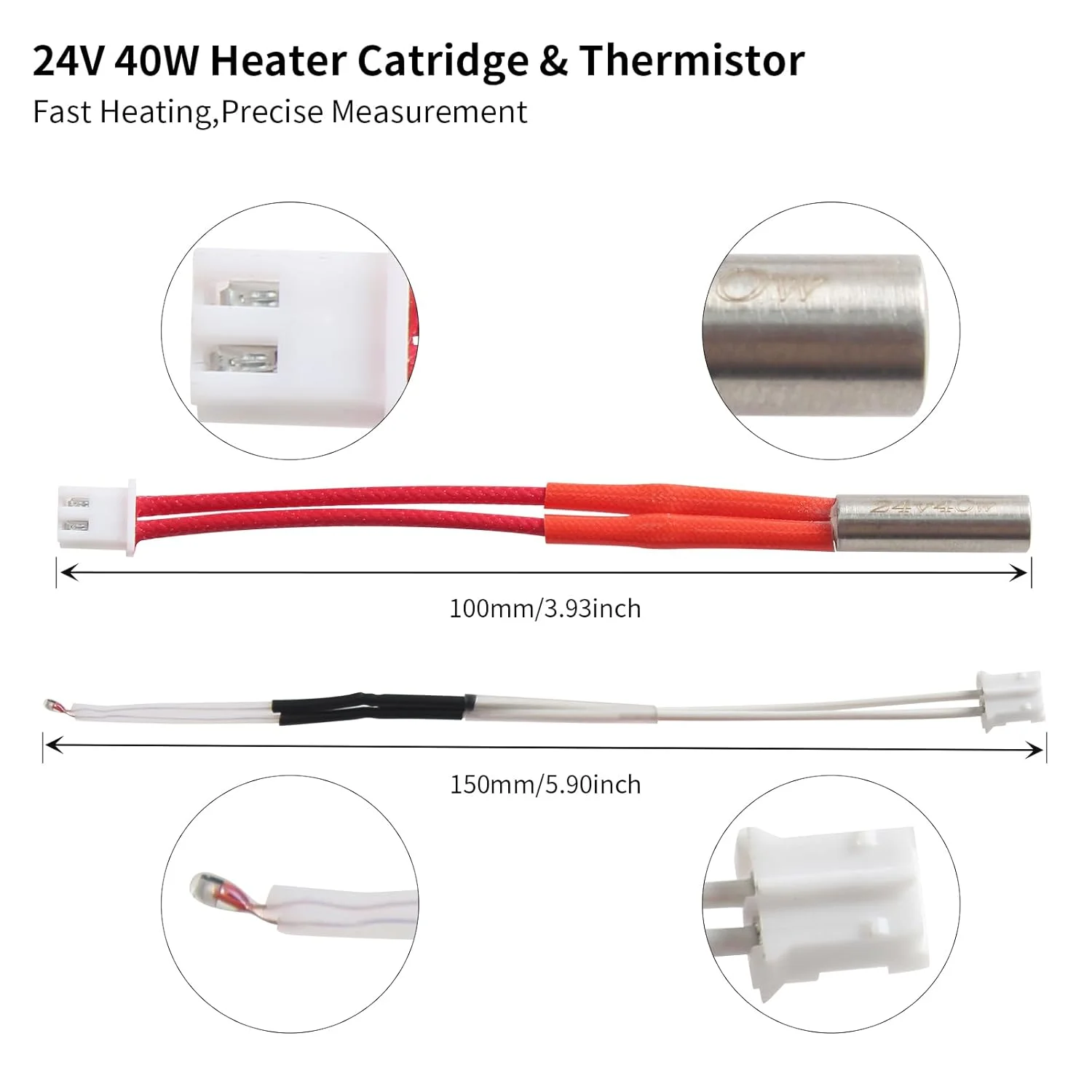 قطعه اکسترودر پرینتر سه بعدی FYSETC - جایگزینی هد چاپ هات اند Neptune3 Pro - لوازم جانبی هات اند Neptune3 Plus Max: بلوک حرارتی، جوراب سیلیکونی، ترمیستور با 4 عدد نازل برنجی MK8 برای فیلامنت 1.75