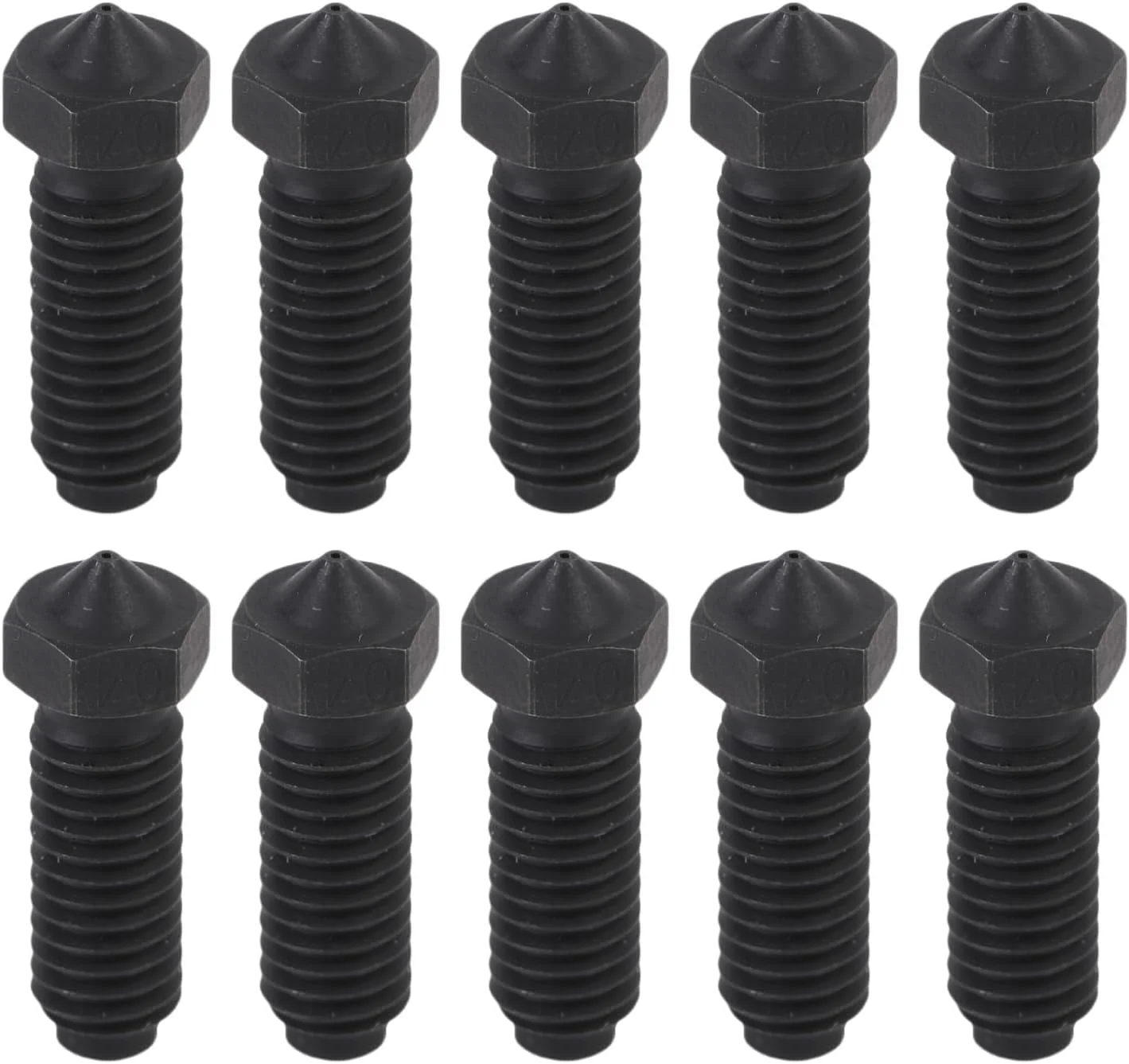 کیت نازل پرینتر سه بعدی FOSA شامل 10 عدد، نازل اکسترودر پرینتر سه بعدی جایگزین برای Kobra 3 3 Combo S1 S1 Combo (0.4mm)