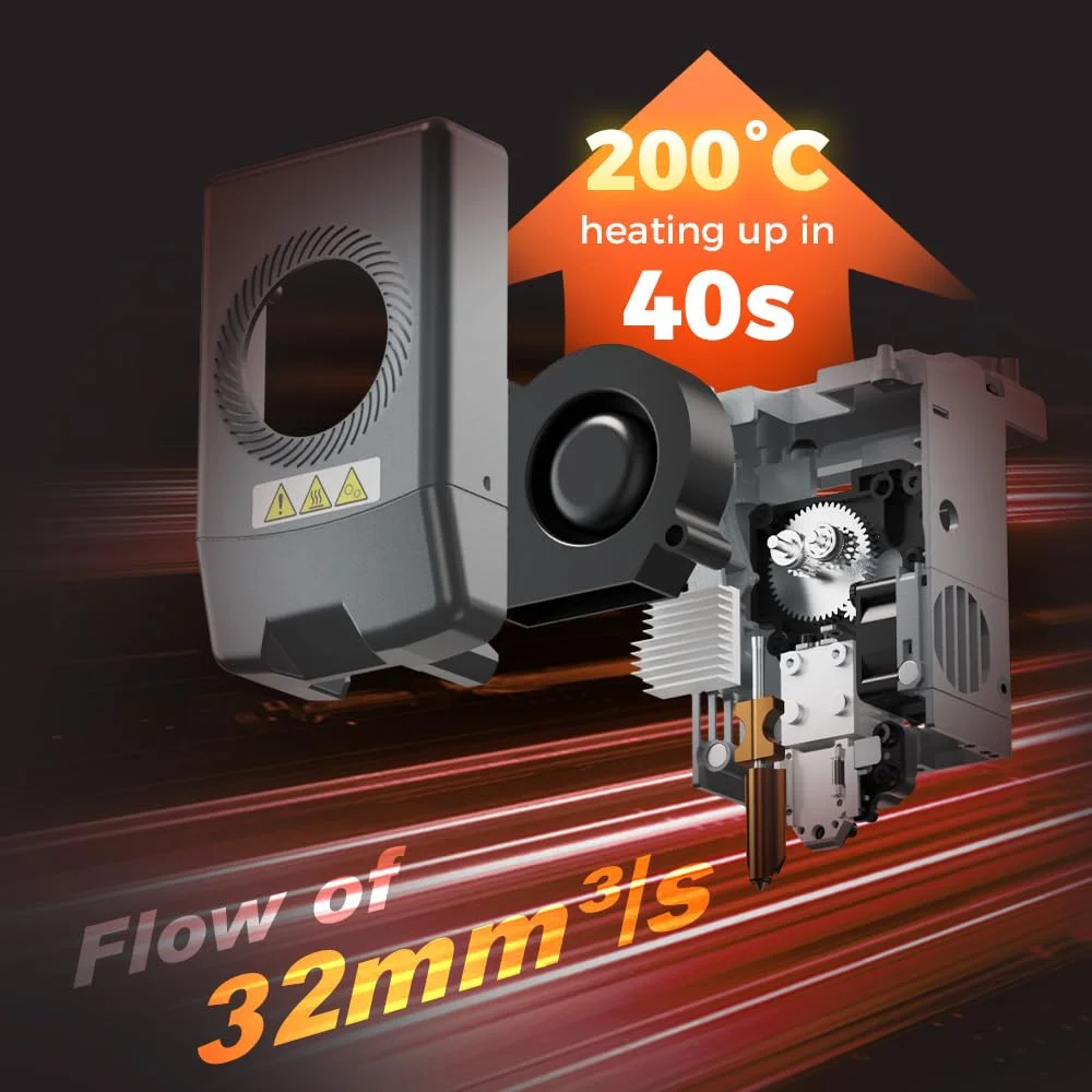 مجموعه نازل Flashforge برای پرینتر سه بعدی AD5X، نازل با سرعت بالا و رهاسازی سریع 300 درجه سانتیگراد (0.8 میلی متر)