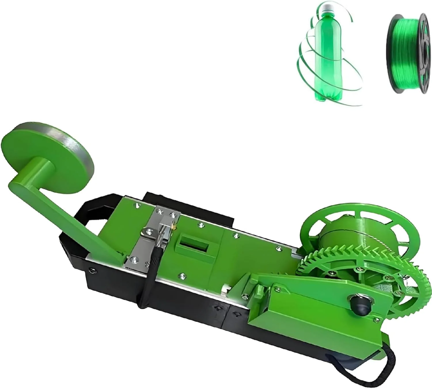 اکسترودرهای پرینتر سه بعدی با نمایشگر دیجیتال، سازنده فیلامنت بازیافتی پت، قابلیت تنظیم دما و سرعت، مناسب برای کاردستی سیم و پروژه های آموزشی - سبز