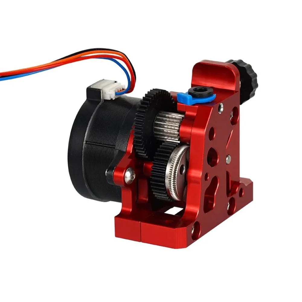 اکسترودر HGX LITE با موتور پله ای گرد 36 میلی متری فلزی مناسب برای پرینترهای سه بعدی Ender 3 Ender 3 V2 CR 10 Voro سازگار با PLA ABS PETG TPU PP PC نایلون 1.75 میلی متری (قرمز)