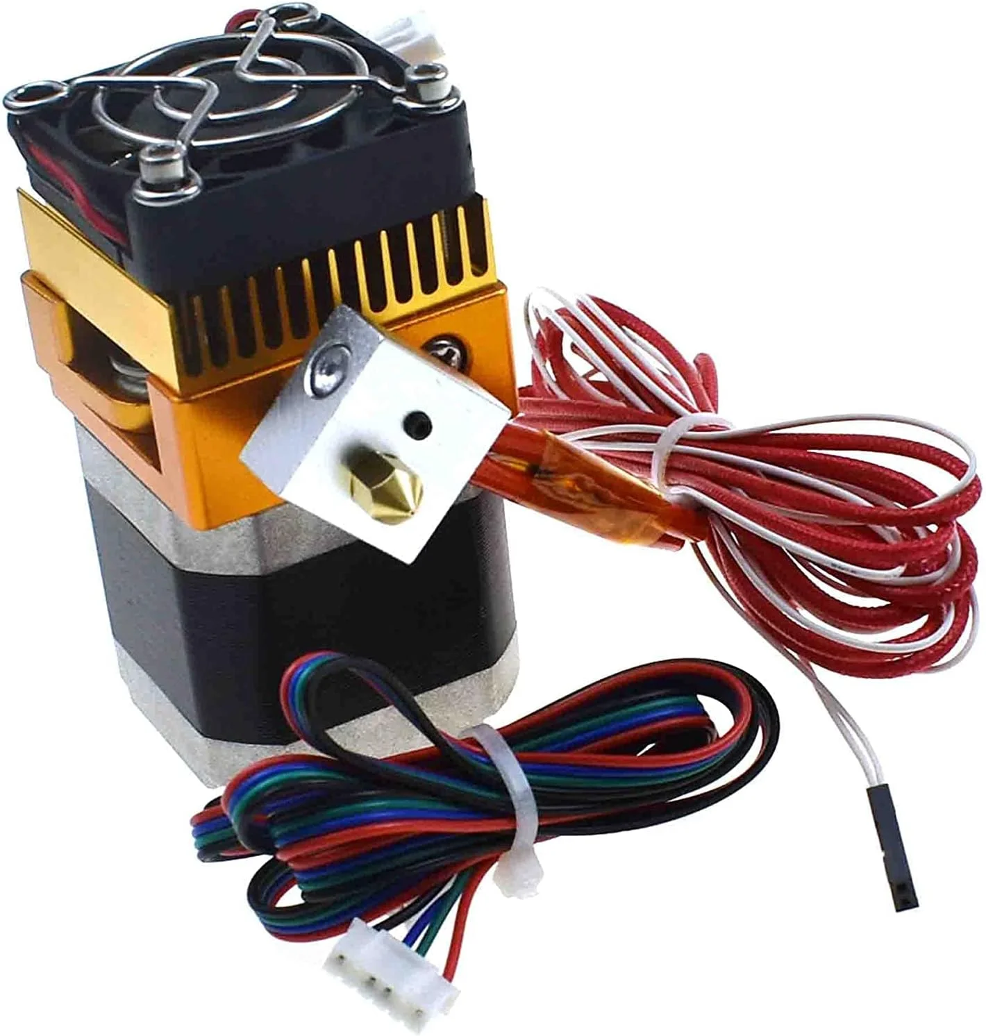 اکسترودر تمام فلزی MK8، کیت هات اند اکسترودرهای پرینتر سه بعدی با نازل های چاپی 0.2/0.3/0.4/0.5 میلی متری برای پرینتر سه بعدی، پشتیبانی از فیلامنت 1.75 میلی متری (اکسترودر MK8)