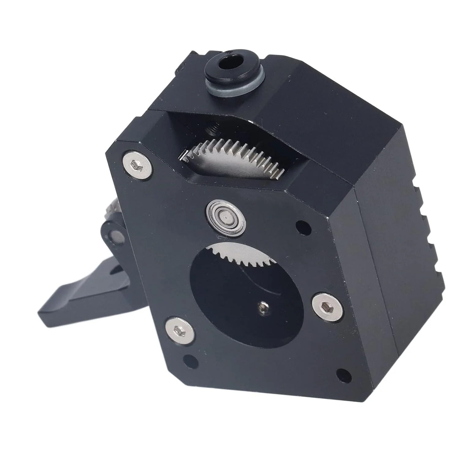 کیت اکسترودر پرینتر سه بعدی تمام فلزی با دو چرخ دنده، سیستم اکستروژن قدرتمند، سازگاری با انواع فیلامنت، چاپ دقیق برای Mk8 Anet A8 CR10 Prusa I3 Mk3 Ender 3 مشکی (راست دست)