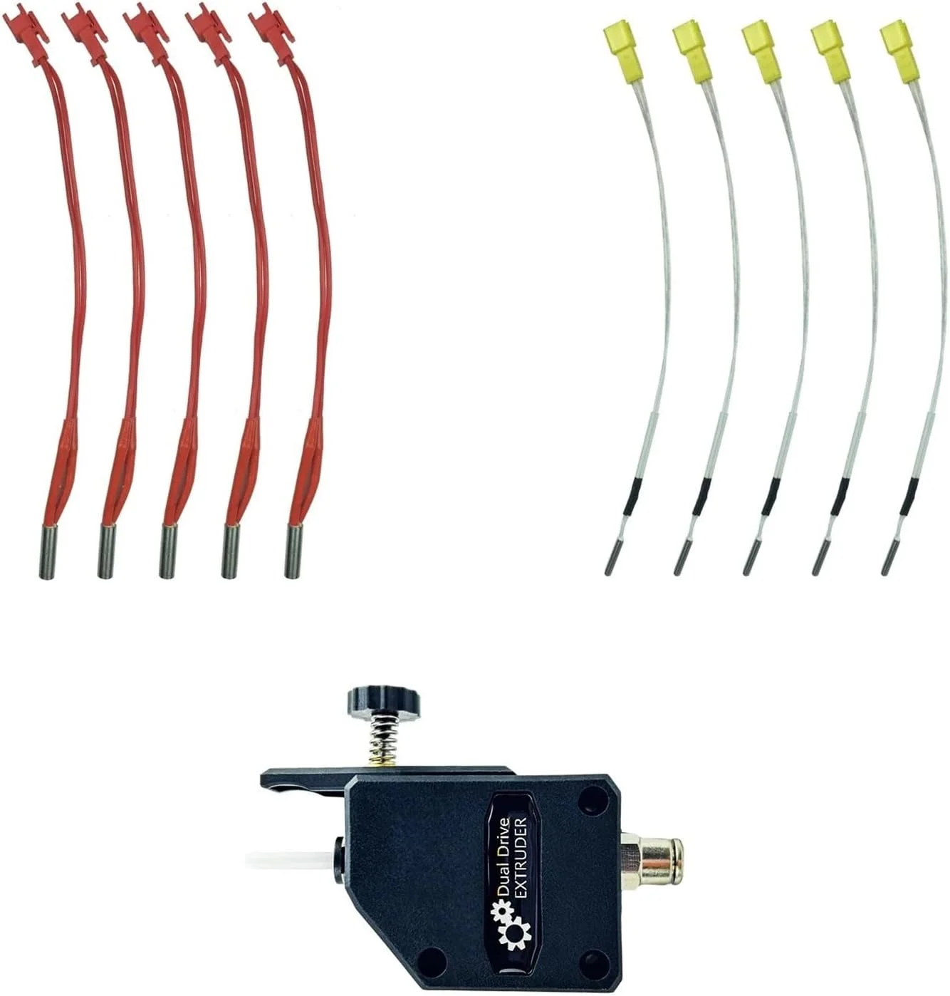 لوازم جانبی اکسترودر چاپگر سه بعدی Super Racer، قطعات هد اکستروژن SR، لوله حرارتی، میله، سیم ها، سنسور دما