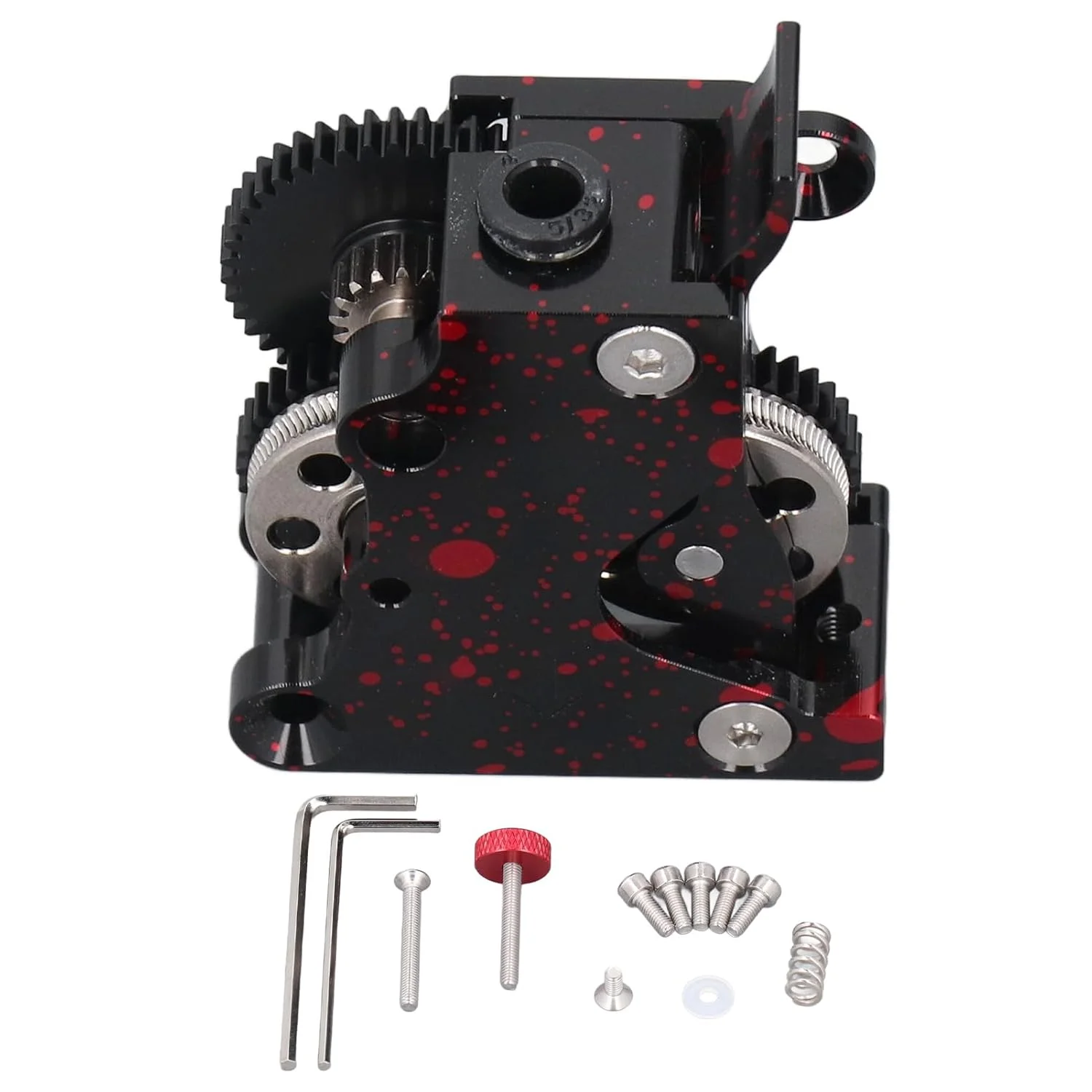 اکسترودر دنده دوبل تمام فلزی با چرخ‌دنده‌های کاهنده فولادی سخت‌شده برای پرینتر سه بعدی PLA ABS PETG TPU PP PC نایلون PEEK PEI