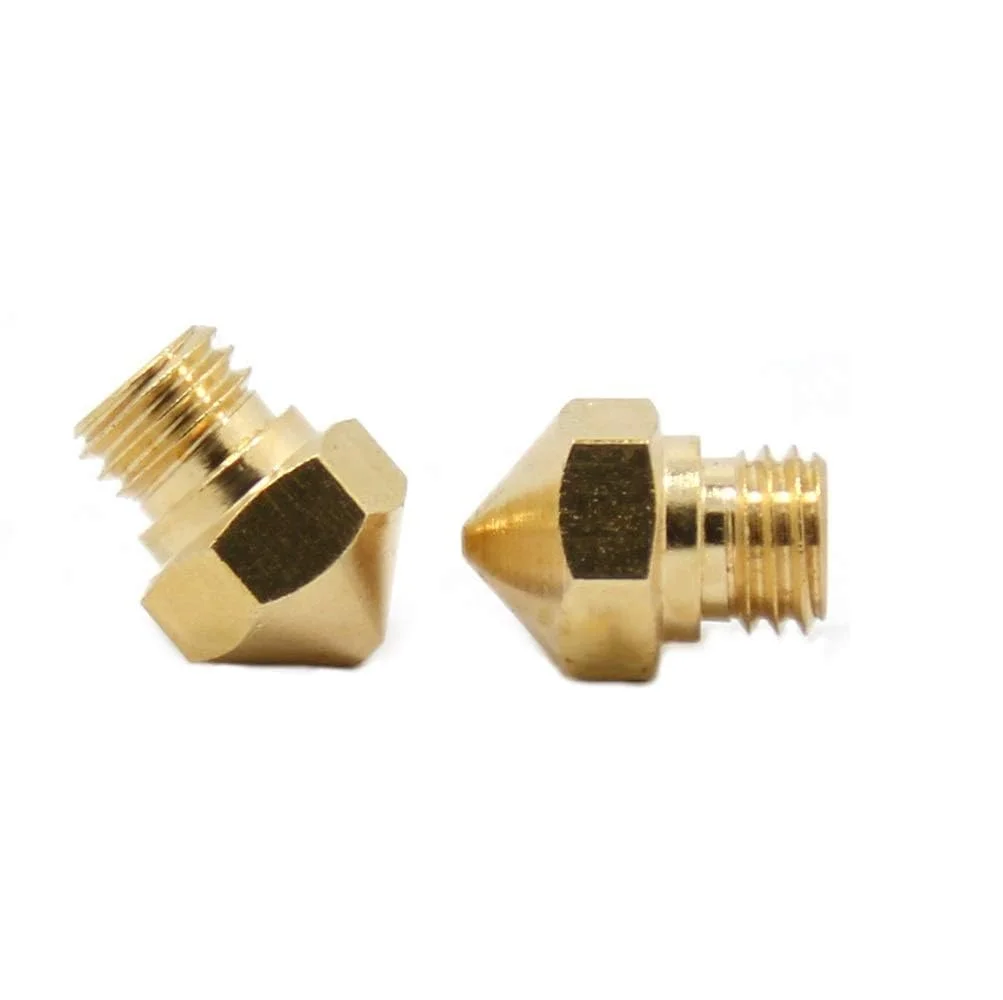 نازل اکسترودر MK10 M7 با قطر 0.2 میلی‌متر و 4 عدد (2 نازل و 2 لوله) - برای پرینترهای سه بعدی Wanhao FlashForge Creator Pro QIDI Technology و غیره، قطعات جایگزین تعمیر...
