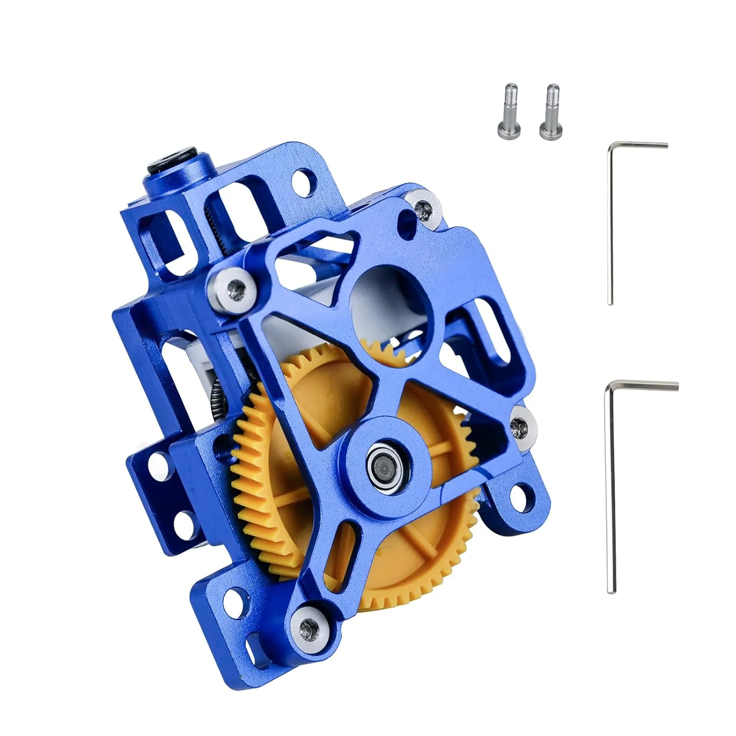 کیت اکسترودر فلزی بامبو لب X1 P1، پوسته اکسترودر سبک وزن CNC فلزی توخالی برای سری Bamboo Lab X1/P1، پرینتر سه بعدی با دنده دوگانه اکستروژن فولادی سخت شده برای افزایش نیروی اکستروژن