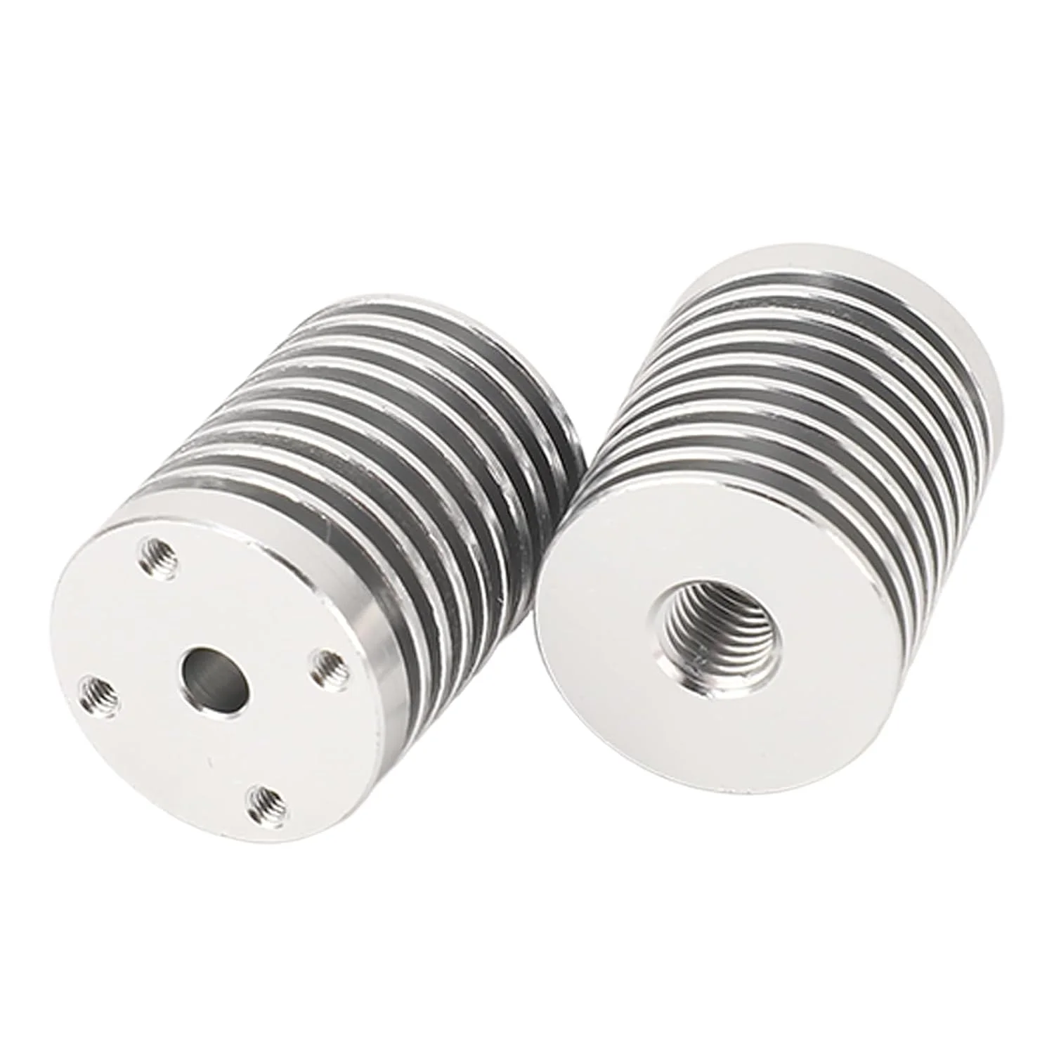 2 عدد هیت سینک اکسترودر V6، هیت سینک ماشینکاری CNC، هیت سینک آلومینیومی برای پرینتر سه بعدی 0.1 0.2