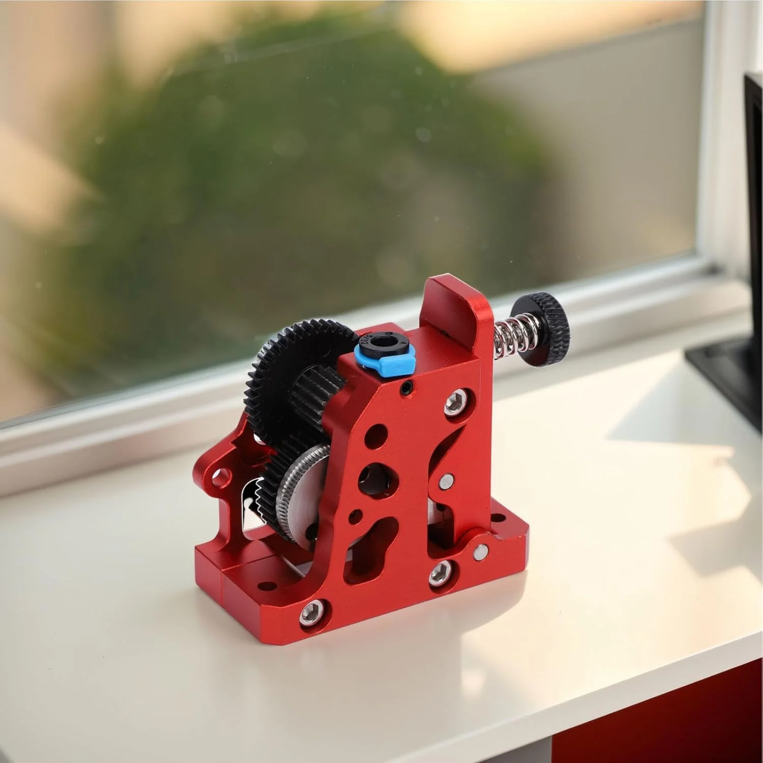 کیت اکسترودر HGX، دنده کاهنده فولادی سخت شده هات‌اند تمام فلزی HGX اکسترودر برای CR10، Ender 3، CR6، پرینتر سه بعدی، نیروی محرکه برتر (قرمز)