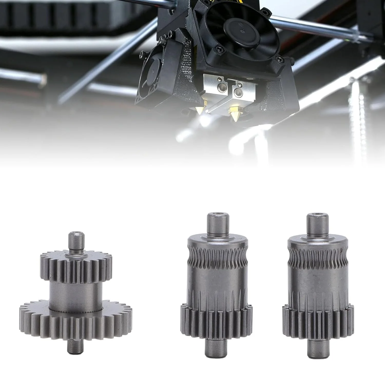 کیت چرخ دنده اکسترودر تمام فلزی، چرخ دنده های فولادی سخت شده برای پرینتر سه بعدی سری Pro2 Pro3 E2 برای چاپ مواد مهندسی