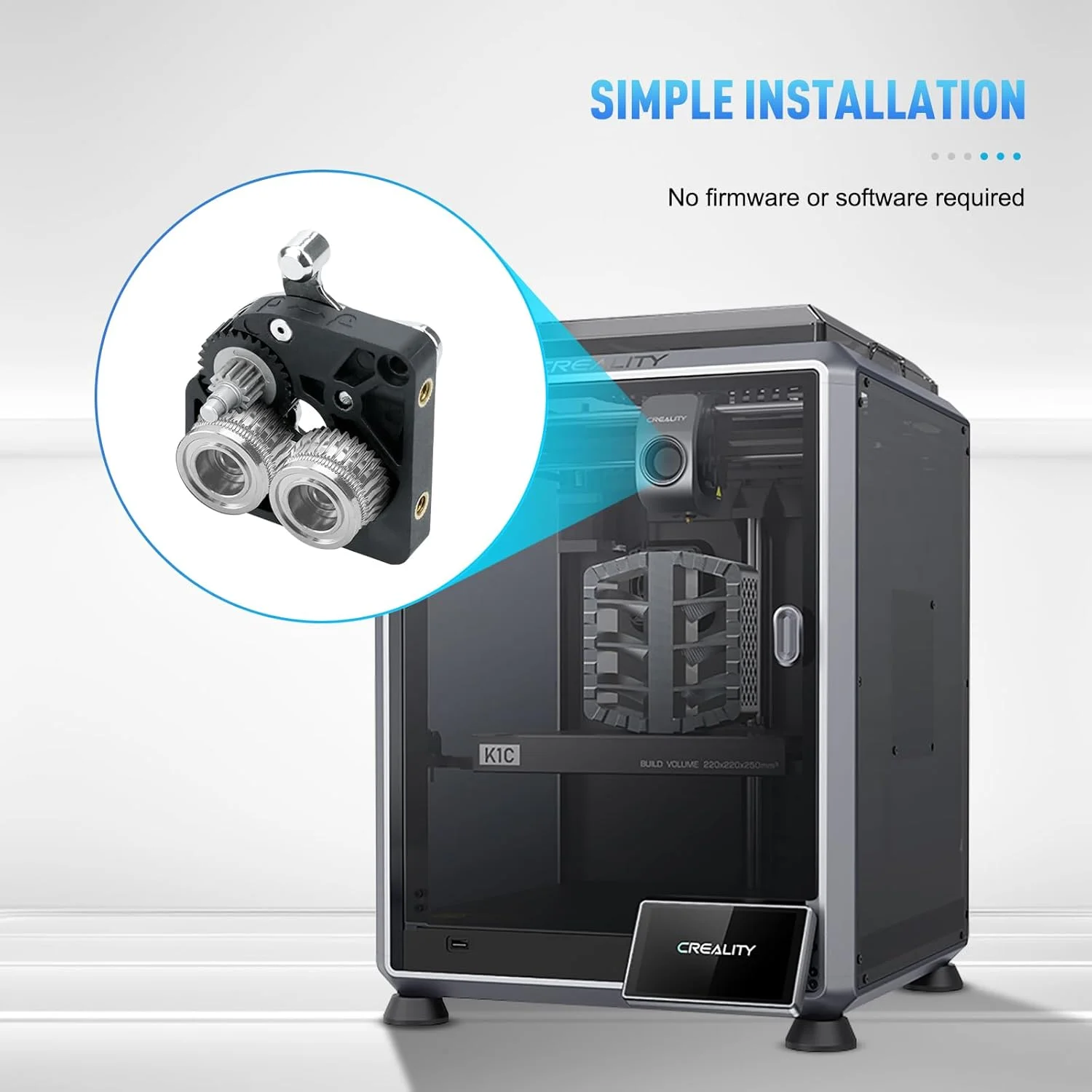 اکسترودر K1 Max، کیت ارتقاء دنده دو بلبرینگ K1، فولاد سخت شده DLC طلایی + دنده کاهنده، دنده اکسترودر تمام فلزی درایو فیلامنت، برای قطعات لوازم جانبی پرینتر سه بعدی K1 / K1 Max / K1C اکسترودر K1 Max، کیت ارتقاء دنده دو بلبرینگ K1، فولاد سخت شده DLC طلایی + دنده کاهنده، دنده اکسترودر تمام فلزی درایو فیلامنت، برای قطعات لوازم جانبی پرینتر سه بعدی K1 / K1 Max / K1C