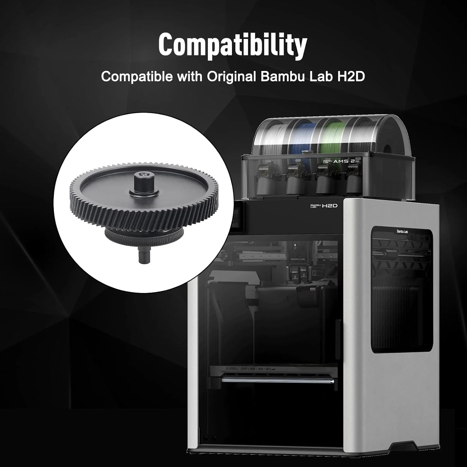 چرخ دنده اکسترودر H2D، چرخ دنده فولادی سخت شده مشکی ارتقا یافته XIRBBO، پشتیبانی از فیلامنت 1.75 میلی متری اکسترود شده، قطعات لوازم جانبی پرینتر سه بعدی، کیت های جایگزینی چرخ دنده اکستروژن دوگانه چرخ دنده اکسترودر H2D، چرخ دنده فولادی سخت شده مشکی ارتقا یافته XIRBBO، پشتیبانی از فیلامنت 1.75 میلی متری اکسترود شده، قطعات لوازم جانبی پرینتر سه بعدی، کیت های جایگزینی چرخ دنده اکستروژن دوگانه