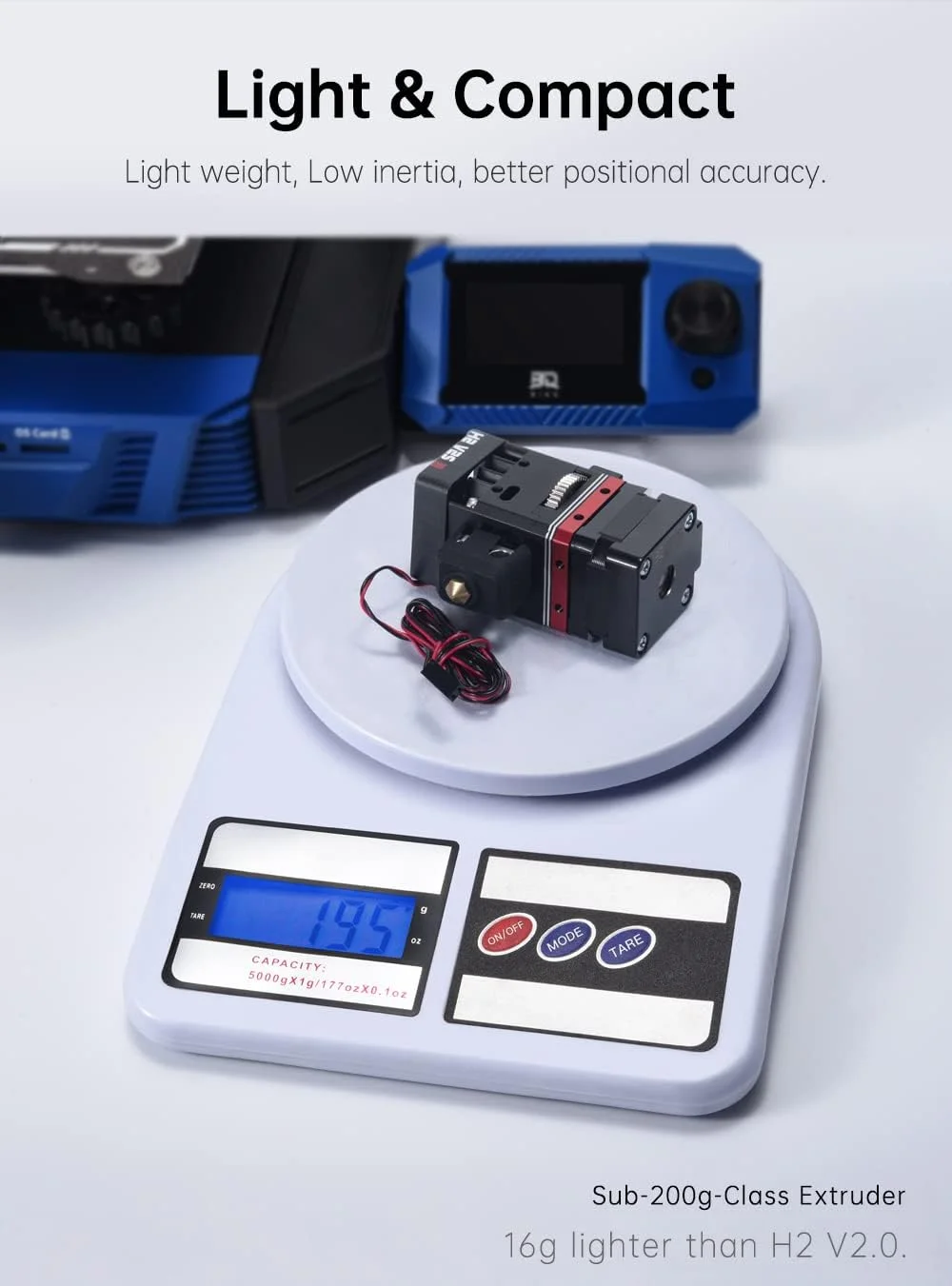 اکسترودر دوال گیر ارتقا یافته BIQU H2 V2S، اکسترودر مستقیم پرینتر سه بعدی 1.75 میلی متری، روان و بدون گرفتگی، مناسب برای اکثر پرینترهای سه بعدی FDM