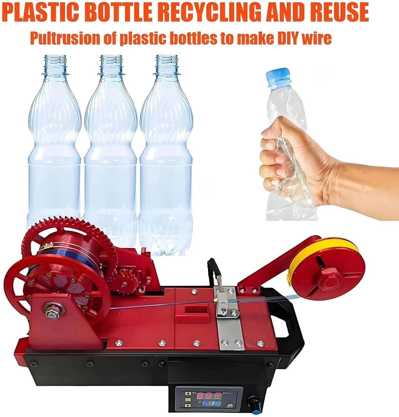 اکسترودر پرینتر سه بعدی، دستگاه تولید کننده فیلامنت رومیزی، فیلامنت پلاستیکی پولترود شده، بازیافت بطری های پلاستیکی پت بازیافتی برای خانواده ها، سازندگان DIY، استودیوهای کوچک - قرمز اکسترودر پرینتر سه بعدی، دستگاه تولید کننده فیلامنت رومیزی، فیلامنت پلاستیکی پولترود شده، بازیافت بطری های پلاستیکی پت بازیافتی برای خانواده ها، سازندگان DIY، استودیوهای کوچک - قرمز