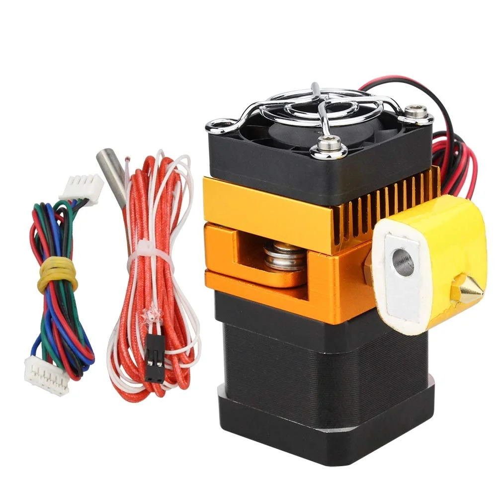 مناسب برای اکسترودر MK8، نازل 0.4 میلی‌متری J-Head Hotend، کیت قطعات پرینتر سه بعدی با جعبه، گلوگاه موتور، قطعه آلومینیومی، مناسب برای فیلامنت 1.75 میلی‌متری