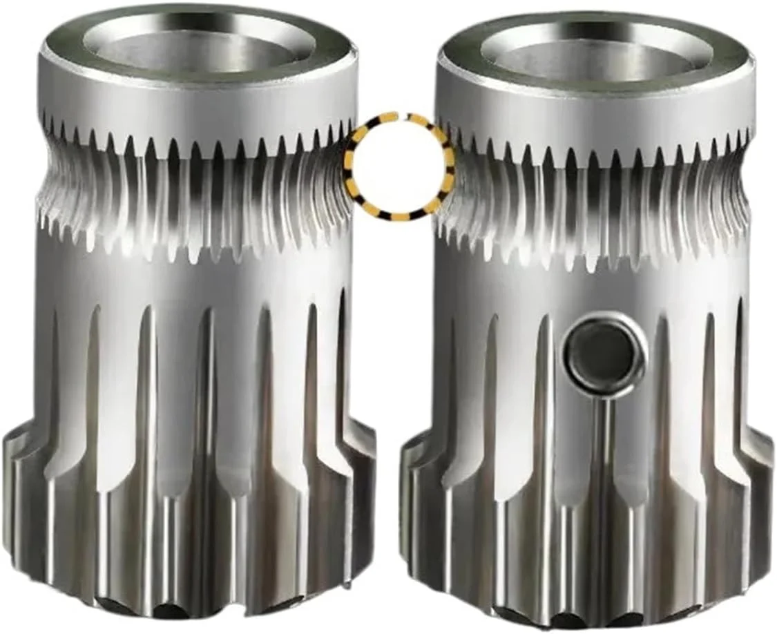 اکسترودر دنده دوبل با قرقره های دوتایی، قطعات پرینتر سه بعدی اکستروژن مستقیم آلومینیومی ارتقا یافته، سازگار با Ender 3, V2, Neo, S5, CR10S-PRO - (TypeB-Red)