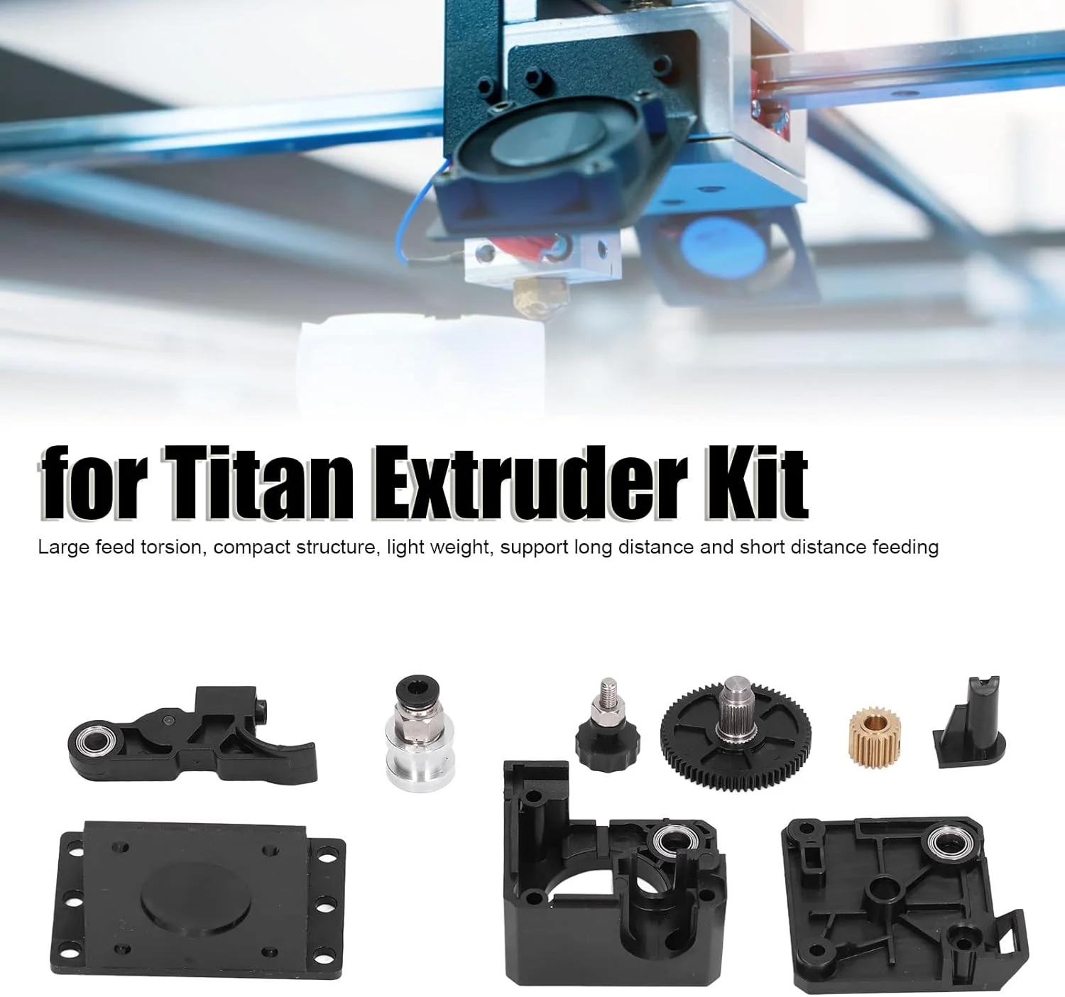 کیت اکسترودر همه کاره تک نازله برای V6 مسافت های طولانی و کوتاه، یونیورسال 1.75 میلی متری، قطعات اکسترودر پرینتر سه بعدی اکریلیک، پشتیبانی از تغذیه از راه دور و نزدیک، کیفیت و وضوح خوب
