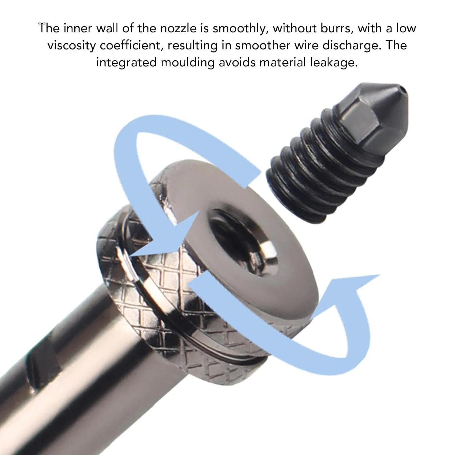 نازل اکسترودر پرینتر سه بعدی 0.4 میلی‌متری، نازل فولادی سخت‌کاری شده قابل جدا شدن، نازل‌های تعویضی برای