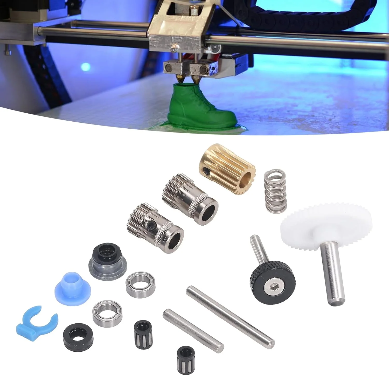 کیت مونتاژ اکسترودر دنده، دنده های اکسترودر پرینتر سه بعدی، لوازم جانبی سخت افزاری دنده دوبل پرینتر سه بعدی، اکسترودر دنده دوبل پرینتر سه بعدی