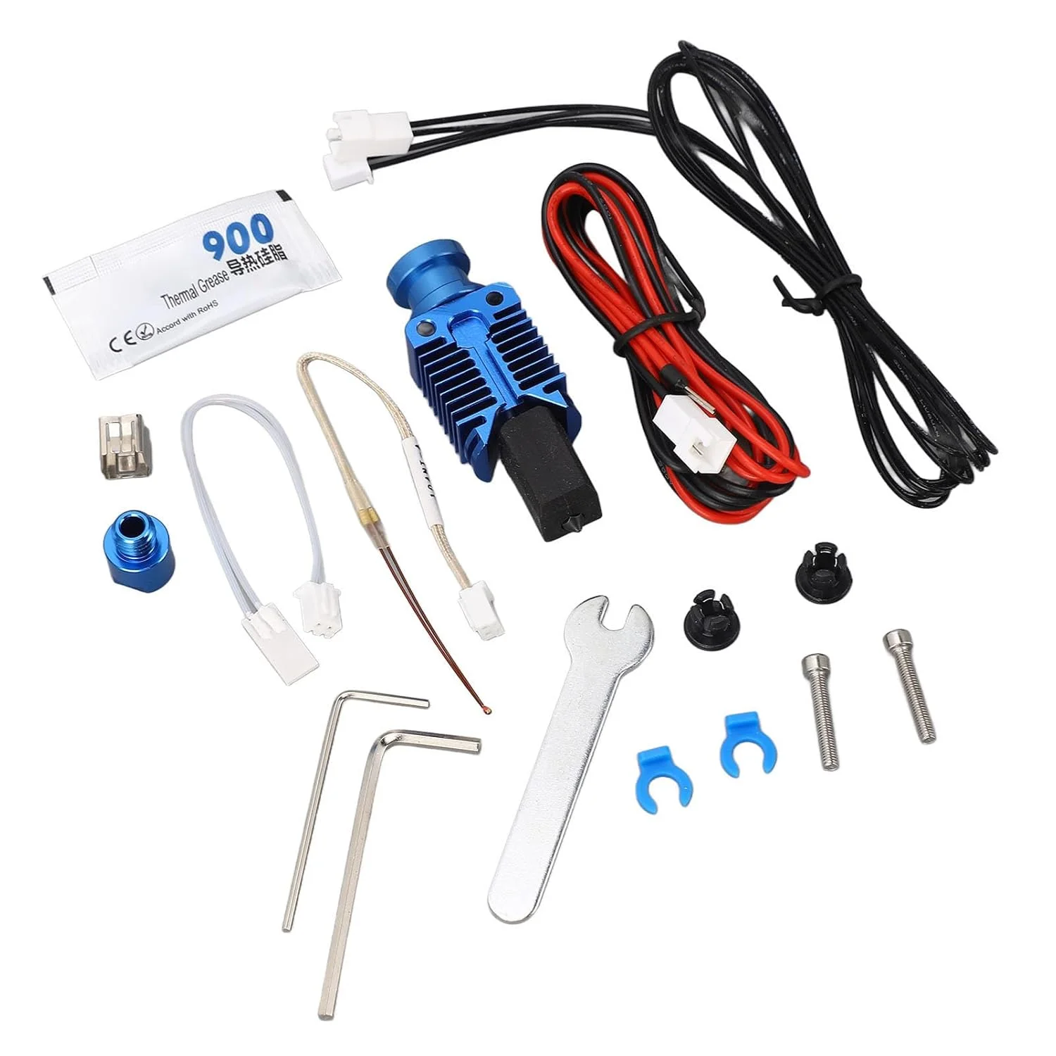 کیت سر اکسترودر TZ End3، کیت هات‌اند فلزی اکسترودر اسمبل شده برای اکسترودرهای پرینتر سه بعدی Ender 3