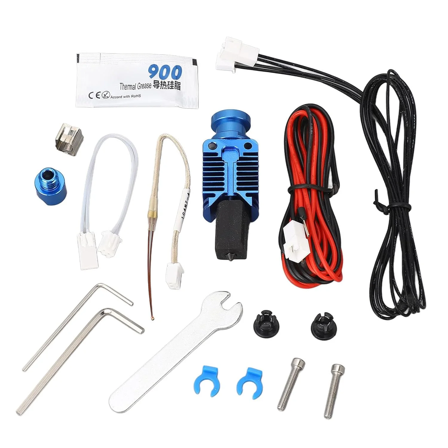 کیت سر اکسترودر TZ End3، کیت هات‌اند فلزی اکسترودر اسمبل شده برای اکسترودرهای پرینتر سه بعدی Ender 3