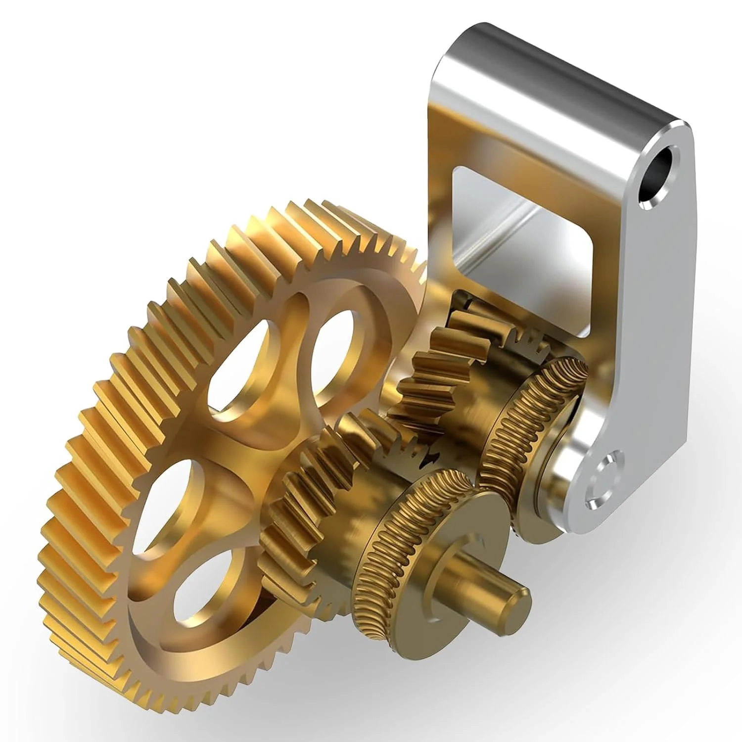 مجموعه چرخ دنده اکسترودر Panda Claw برای پرینترهای سه بعدی Bambu-Lab X1C P1P P1S، چرخ دنده اکسترودر با پوشش نانو RNC طلایی، جریان روان تر و یکنواخت تر، طلایی