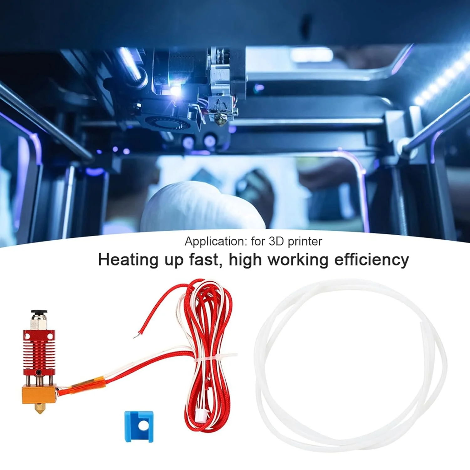 کیت اکسترودر CR10، مجموعه هات اند، 24 ولت 40 وات، قطعات جایگزین پرینتر سه بعدی برای عملکرد چاپ بهبود یافته